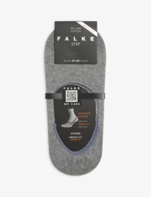 Falke Step Anti-slip Cotton-blend Socks In Grey