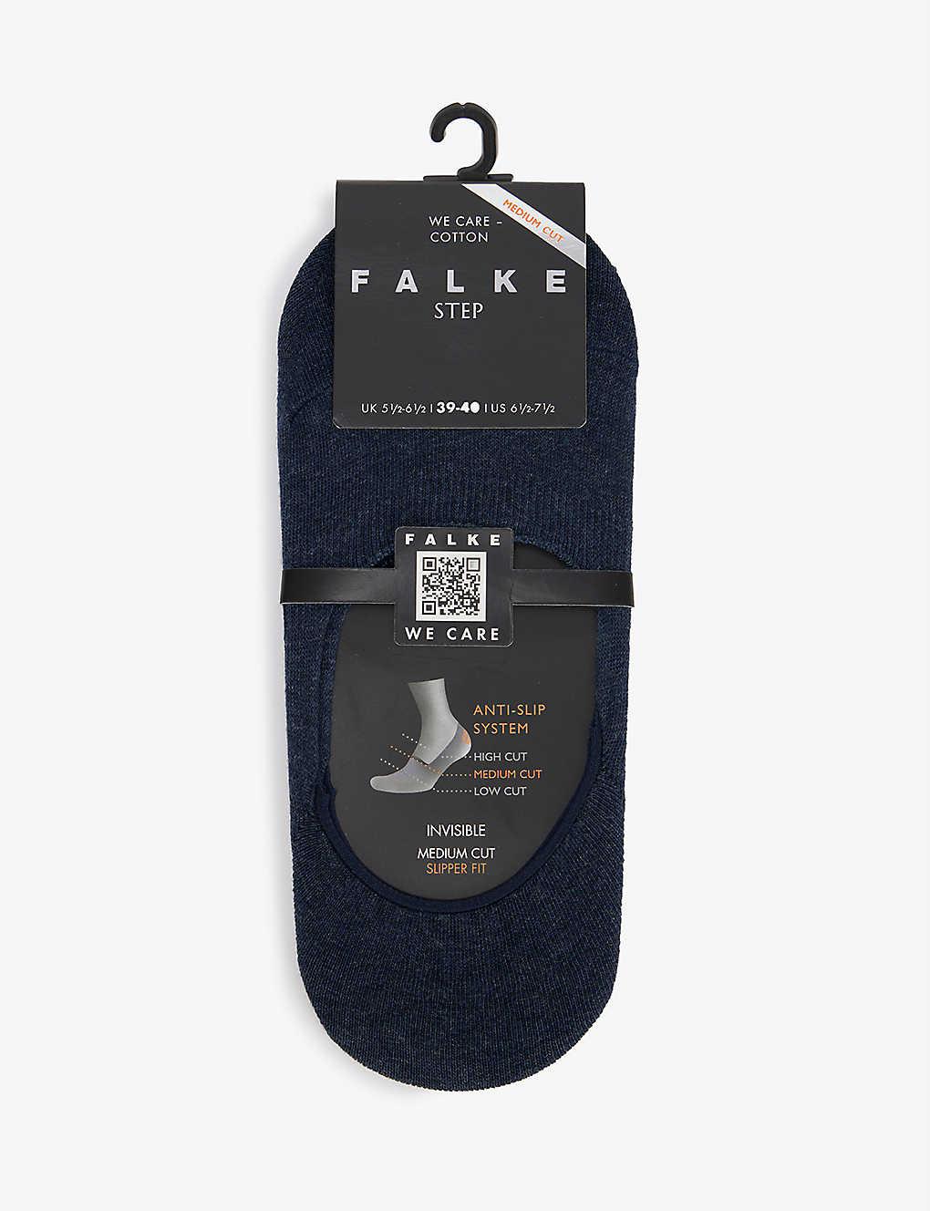 Falke Medium-cut Stretch Cotton-blend Socks In Navy Mel.