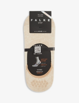 Falke Step Anti-slip Cotton-blend Socks In Sand Mel.