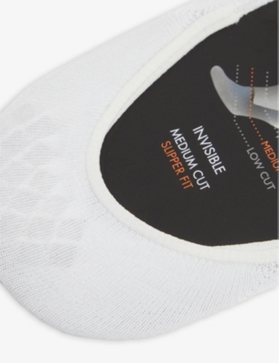 Falke Step Medium-cut Invisible Cotton-blend Socks In White
