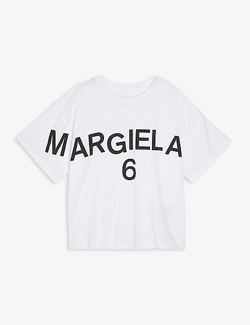 MM6 MAISON MARGIELA: Logo-print cotton-jersey T-shirt 8-16 years