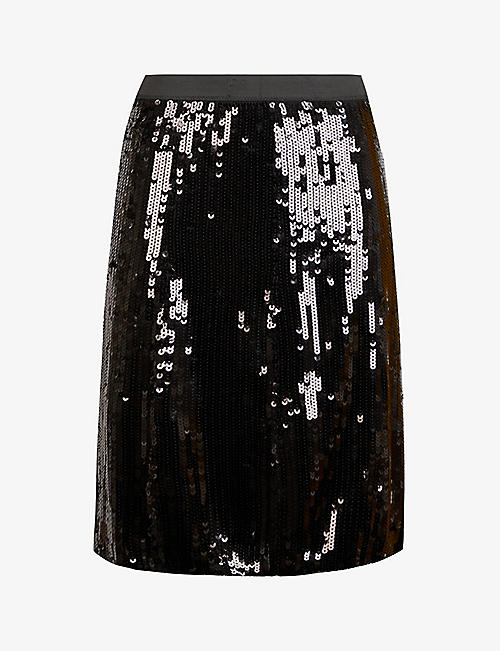 OXFAM: Pre-loved Gerard Darel sequin-embellished midi skirt