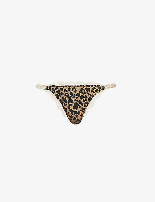 LOVE STORIES: Roomie mid-rise recycled polyamide-blend thong
