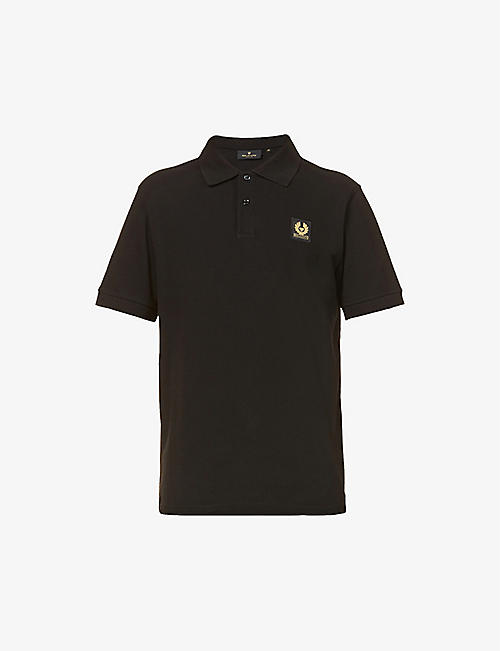 BELSTAFF: Logo-patch regular-fit cotton polo shirt