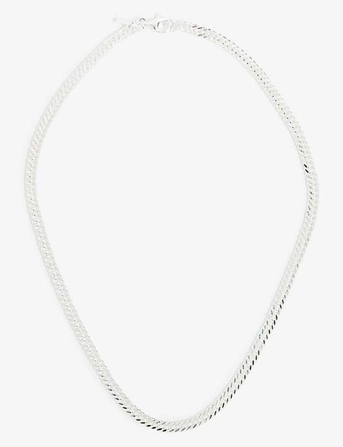 HATTON LABS: Mini sterling-silver Cuban chain necklace
