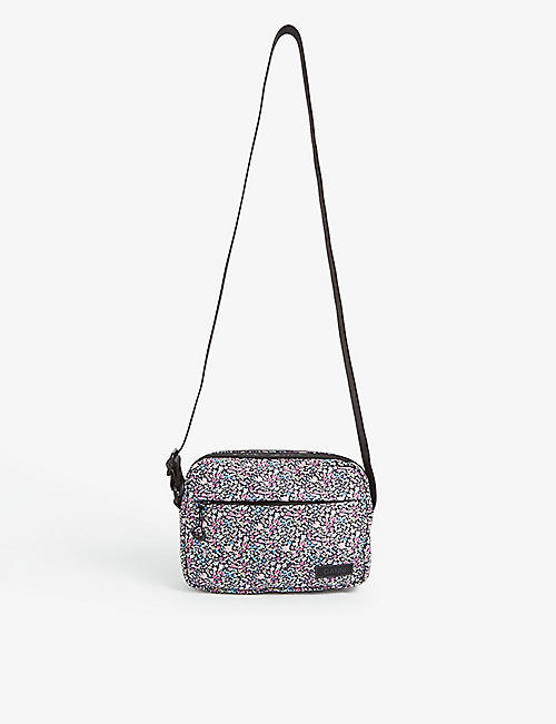 GANNI: Graphic-print recycled-polyester cross-body bag
