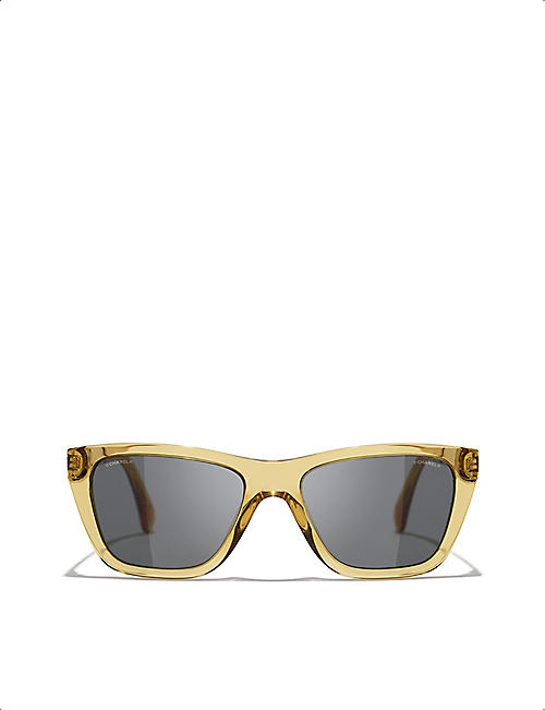 CHANEL: CH5442 rectangle-frame acetate sunglasses