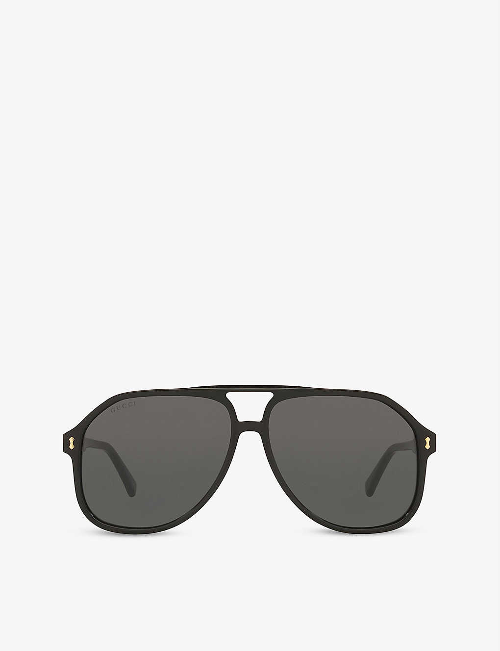 Gucci Aviator Tortoiseshell-acetate Sunglasses In Black