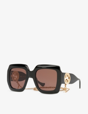GUCCI: GG1022S square-frame acetate sunglasses