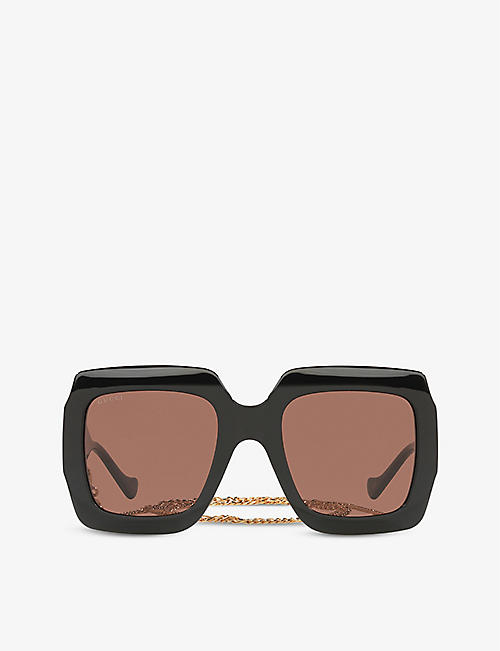 GUCCI: GG1022S square-frame acetate sunglasses