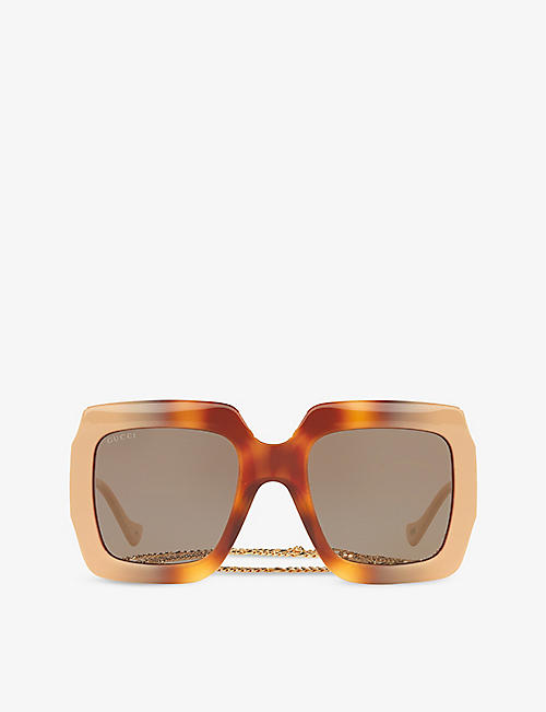 GUCCI: GG1022S square-frame acetate sunglasses