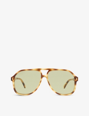 Gucci aviator hotsell acetate sunglasses