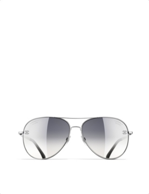 Chanel 1988 Vintage Aviator Pilot Sunglasses