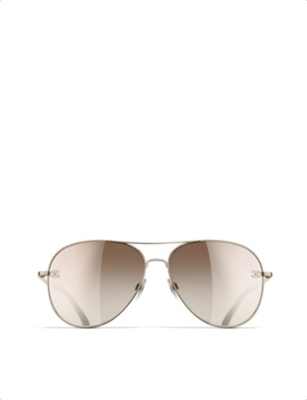 Ladies designer aviator store sunglasses