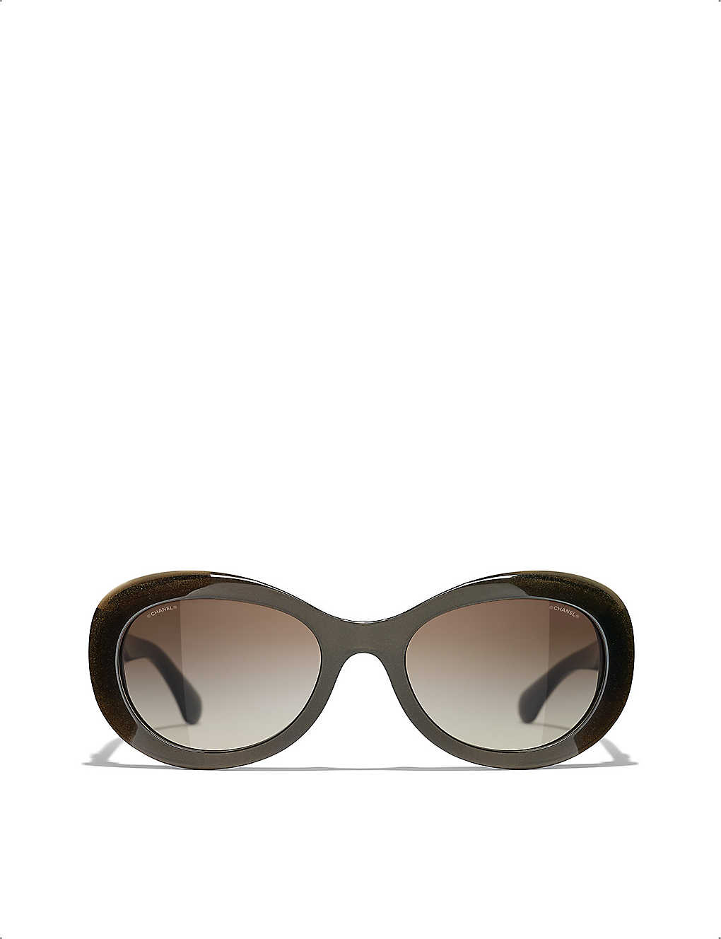 chanel oval sunglasses for women