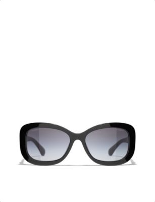 chanel rectangle sunglasses