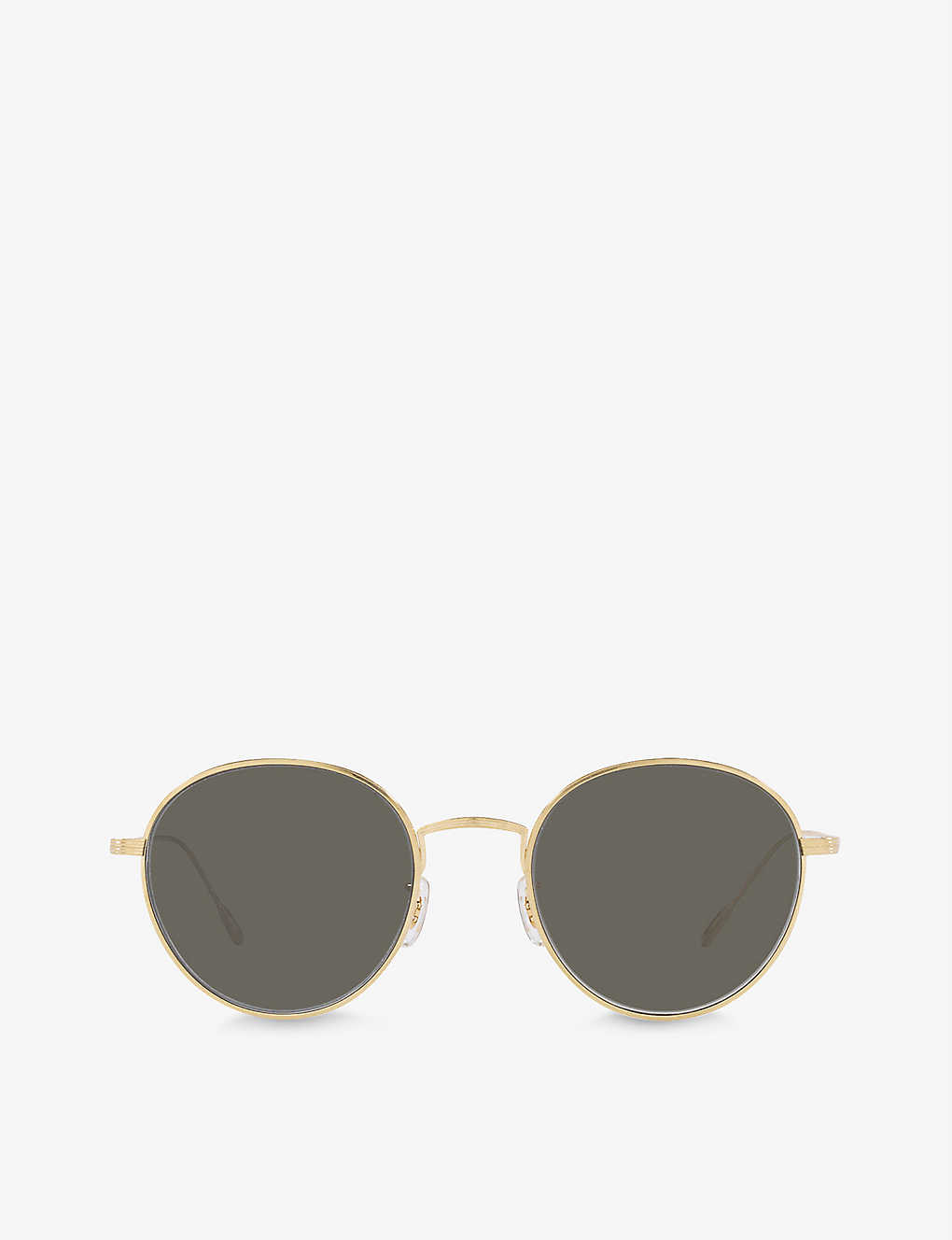 Oliver Peoples Ov1306st Altair Round-frame Metal Sunglasses In Gold