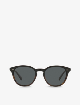 Oliver Peoples Ov5454su Desmon Sun Round-frame Acetate Sunglasses In Black