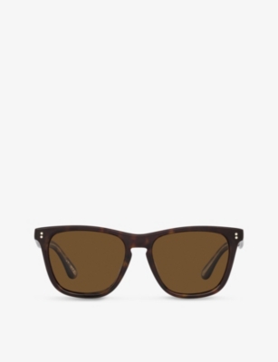 Oliver Peoples Ov5449su Lynes Sun Square-frame Acetate Sunglasses In Brown