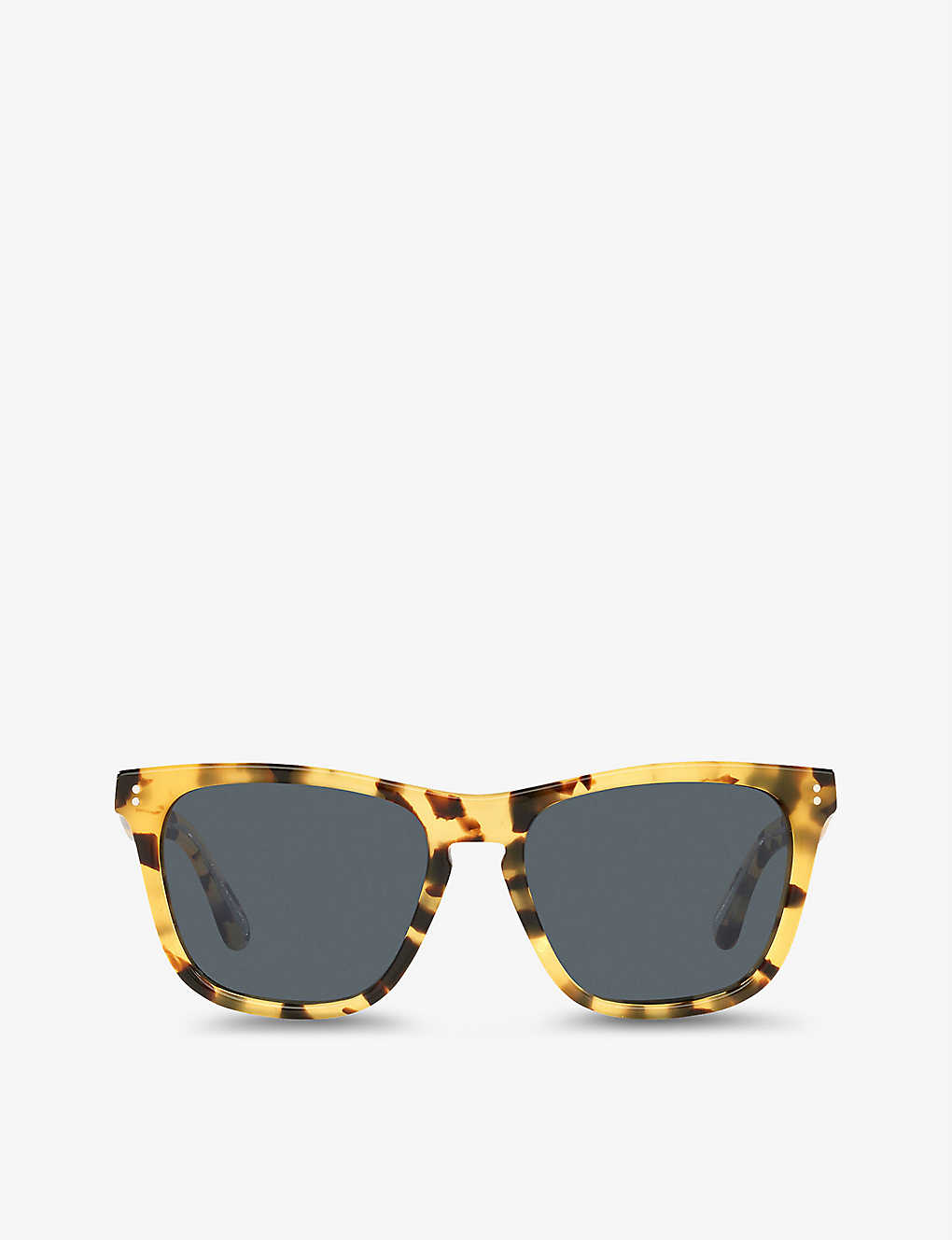 Shop Oliver Peoples Women's Brown Ov5449su Lynes Sun Square-frame Acetate Sunglasses