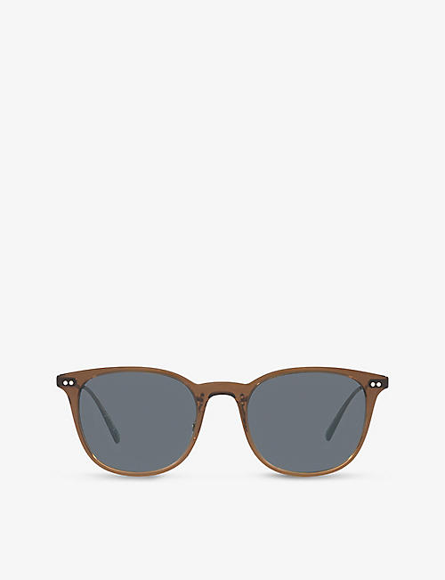OLIVER PEOPLES: OV5482S Gerardo square-frame acetate and metal sunglasses