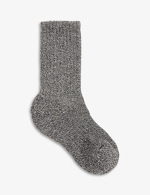 WHISTLES: Chunky Marl cotton-blend socks