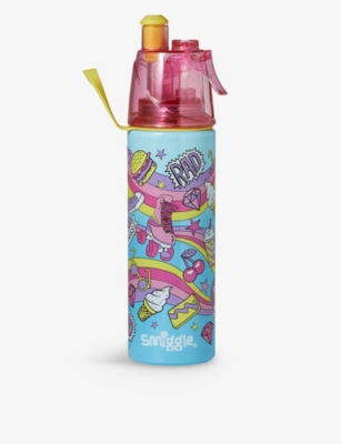 Smiggle Girls Blue Kids Loopy Spritz Stainless-steel Water Bottle 500ml