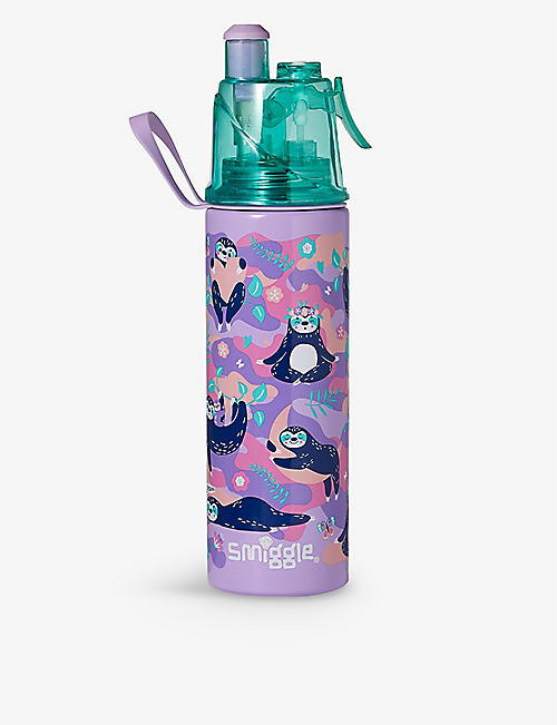 SMIGGLE: Loopy spritz stainless-steel water bottle 500ml