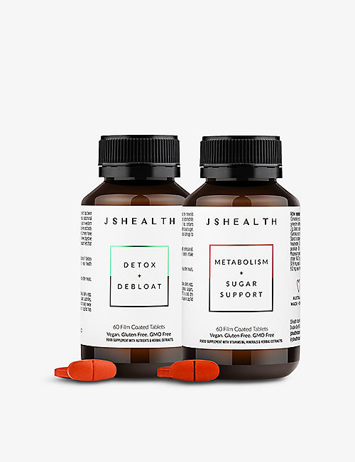 JSHEALTH VITAMINS: Bloating + Metabolism Support supplement kit 330g