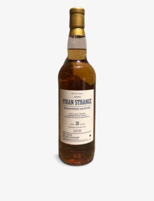 WHISKY AND BOURBON: 28-Year-Old Bourbon Cask Piran Strange single malt Scotch whisky 700ml