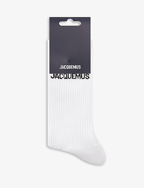 JACQUEMUS: Les Chaussettes logo-design cotton-blend socks