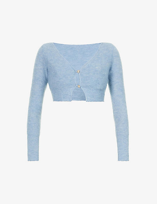 JACQUEMUS: Le Cardigan Alzou cropped knitted cardigan