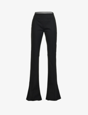 JACQUEMUS - Le Pant Tangelo flared high-rise stretch-wool trousers ...