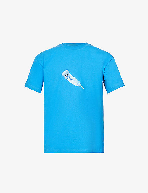 JACQUEMUS: Toothpaste graphic-print cotton-jersey T-shirt