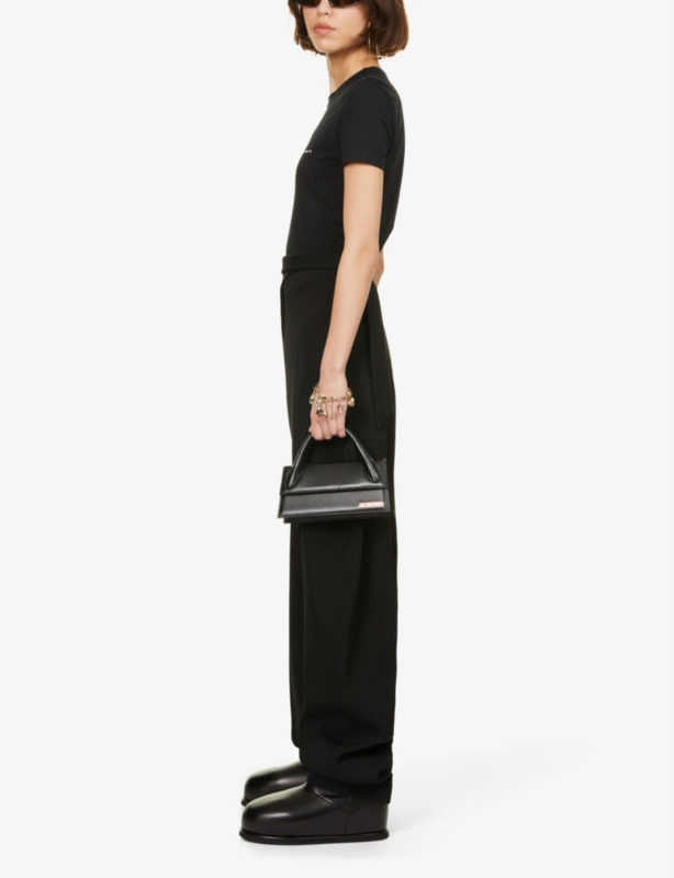 Le Chiquito Long leather top-handle bag