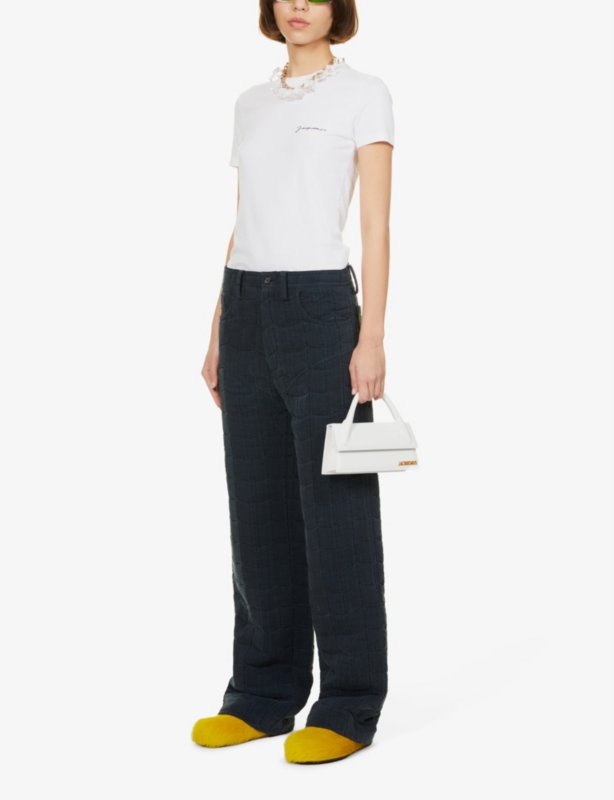 Le Chiquito Long leather top-handle bag