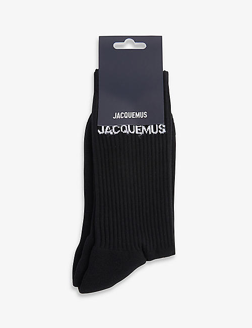 JACQUEMUS: Branded organic-cotton-blend socks