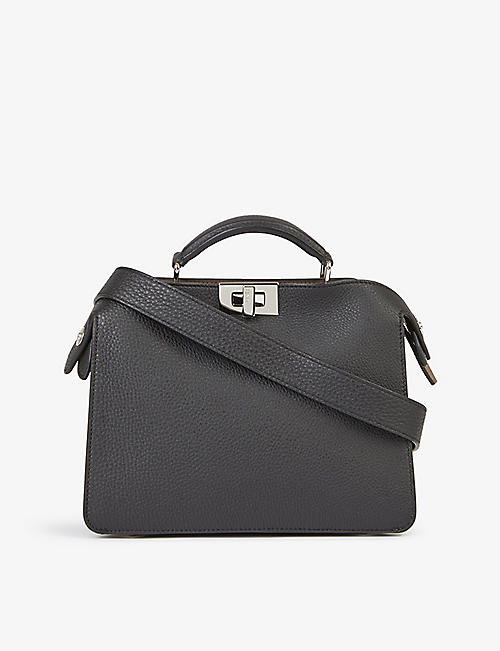 FENDI: Peekaboo leather top-handle bag