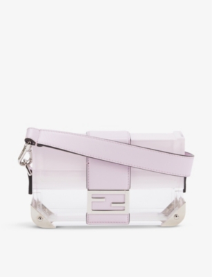 FENDI Two-tone acrylic and leather cross-body bag