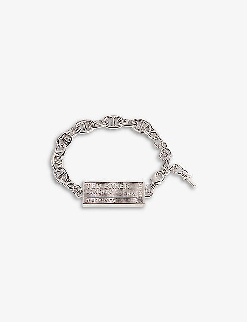 TED BAKER: Postcode charm brass bracelet