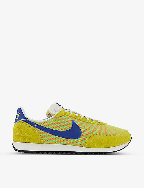 NIKE: Waffle 2 suede and mesh low-top trainers
