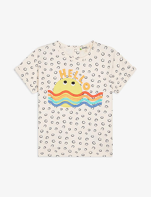 BONNIE MOB: Sunshine-print organic-cotton T-shirt 3 months - 3 years