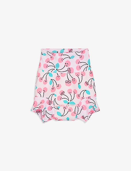 BONNIE MOB: Soak cherry-print recycled-polyester swim pants 3 months-3 years