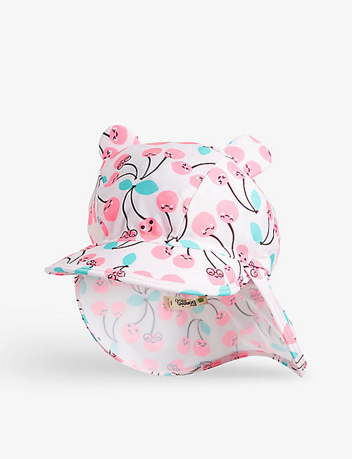BONNIE MOB: Squirt graphic-print recycled-polyester swim hat 0-4 years
