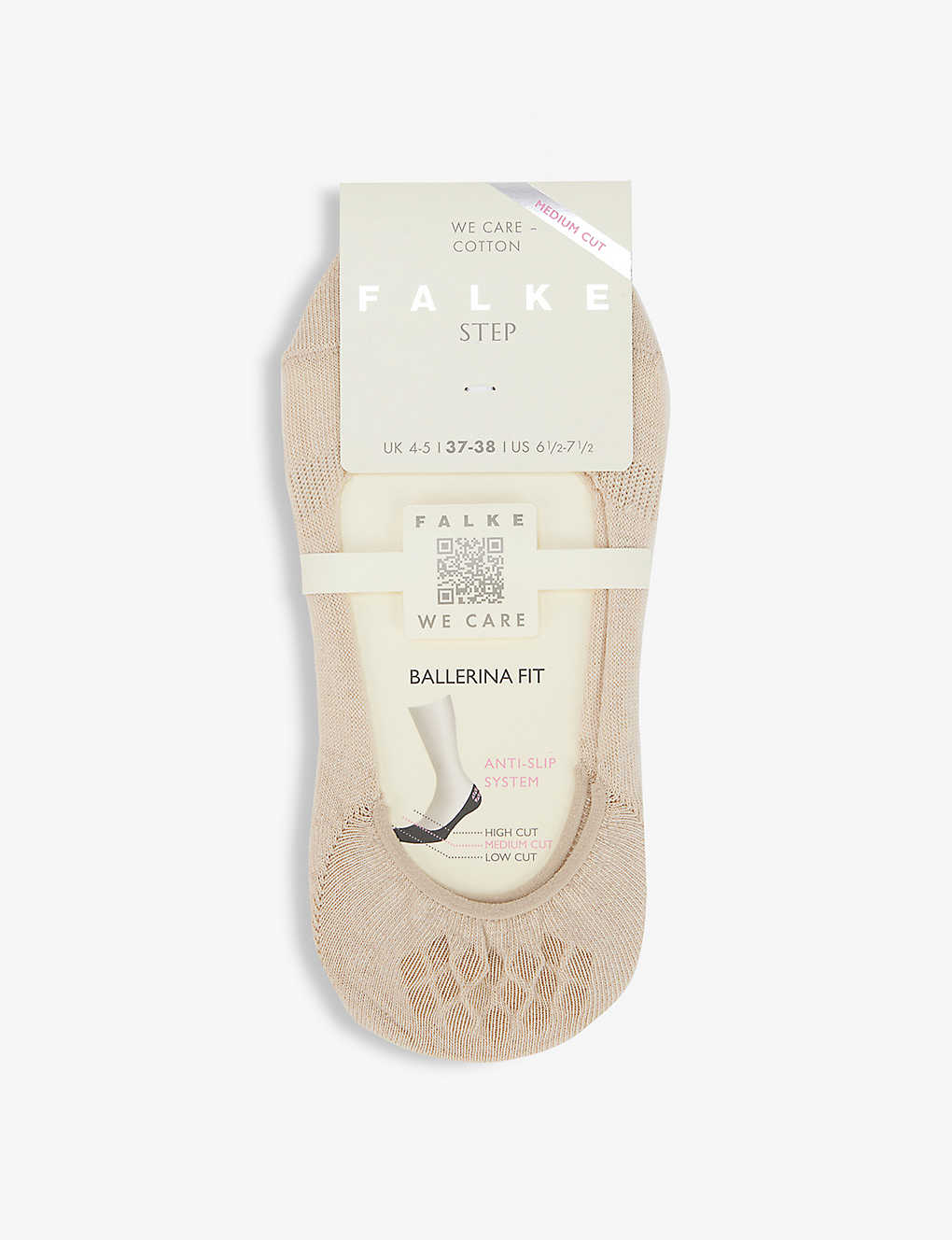 Falke Step Cotton-blend Socks In Cream