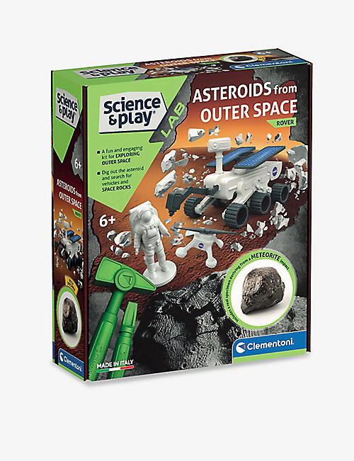 SCIENCE & PLAY: Clementoni Asteroids from Outer Space Rover building kit