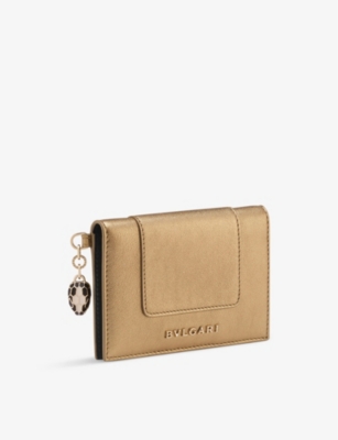 Bvlgari Gold Resort Serpenti Forever Leather Card Holder