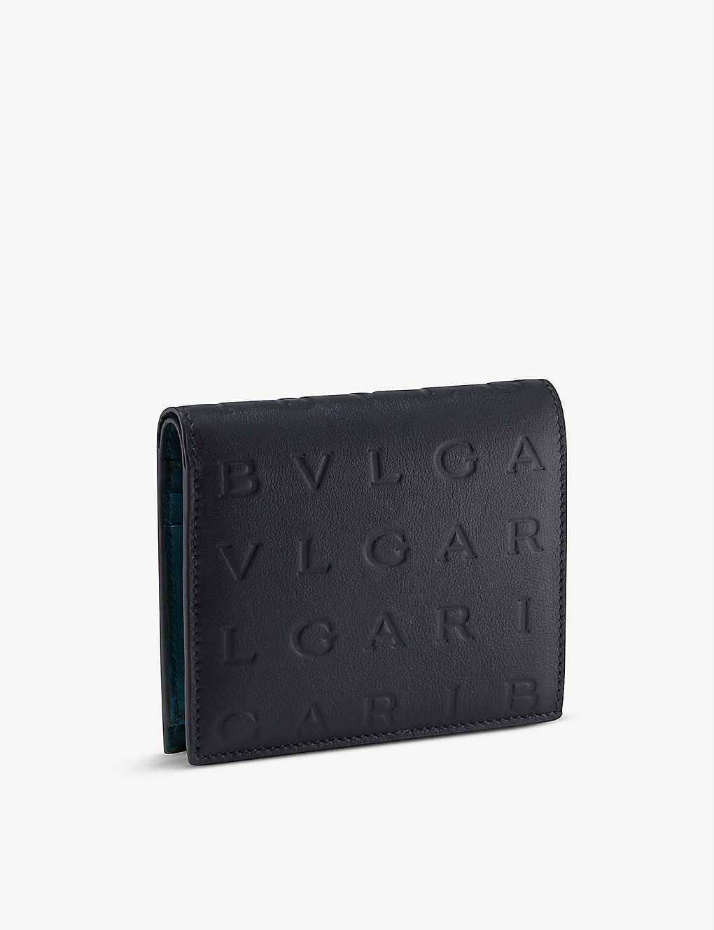 Bvlgari Black Logo Infinitum Leather Bifold Wallet