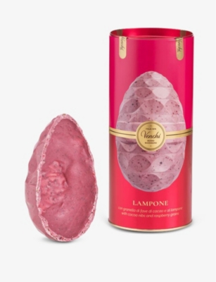 VENCHI White chocolate, raspberry and cacao nibs chocolate egg 350g