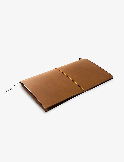 STONE MARKETING: Traveler's leather notebook 22cm x 12cm